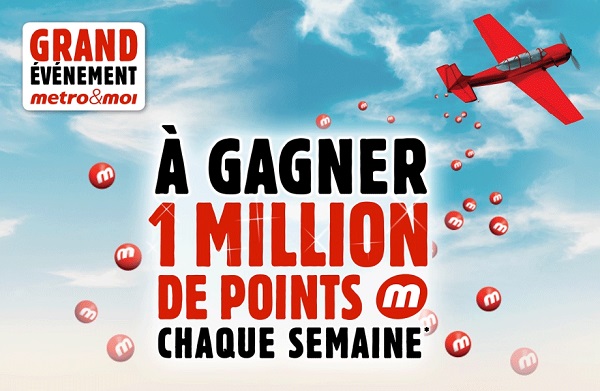 Concours Gagnez 1 million de points M chaque semaine!