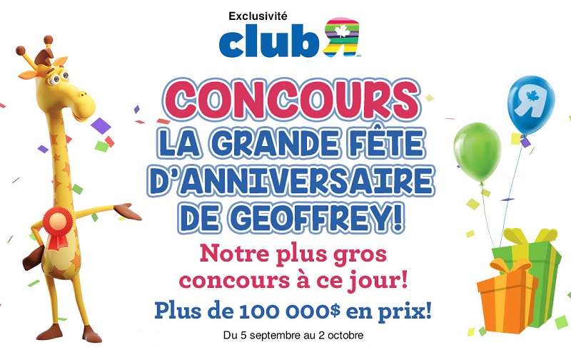 Concours Plus De 100 000 En Prix Offert Par Toys R Us Concours En Ligne Quebec