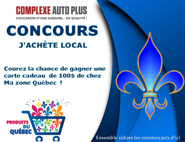 Concours Gagnez une carte cadeau de 100$ de chez Ma Zone Québec!