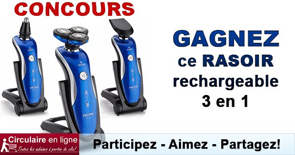 Concours Gagnez un Rasoir Électrique 3 en 1!