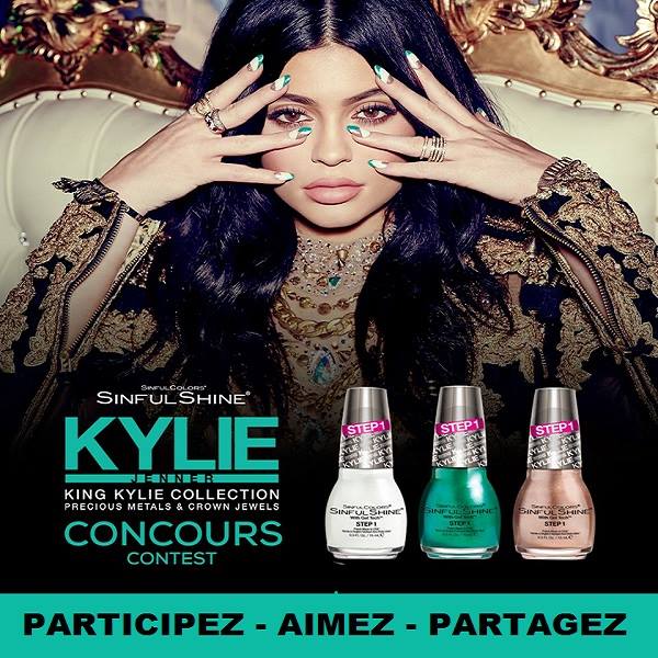 Concours Gagnez un ensemble de vernis à ongles de la nouvelle «kollection» édition limitée King Kylie de Sinful Shine!